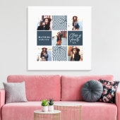 Geometrisches Foto Abschluss personalisierte Gesch Leinwanddruck (Insitu (Wohnzimmer))