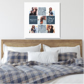 Geometrisches Foto Abschluss personalisierte Gesch Leinwanddruck (Insitu (Schlafzimmer))