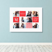 Geometrisches Foto Abschluss personalisierte Gesch Leinwanddruck (Insitu (Holzboden))