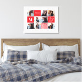 Geometrisches Foto Abschluss personalisierte Gesch Leinwanddruck (Insitu (Schlafzimmer))