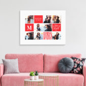 Geometrisches Foto Abschluss personalisierte Gesch Leinwanddruck (Insitu (Wohnzimmer))