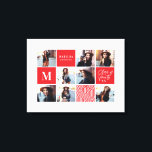 Geometrisches Foto Abschluss personalisierte Gesch Leinwanddruck<br><div class="desc">Geometrisches Foto Abschluss personalisierte Geschenk. Die Farbe kann geändert werden. Teil einer Sammlung.</div>