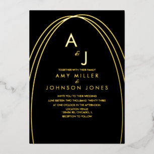 Geometrisches Foto an der Grenze Folieneinladung