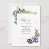 Geometrisches Foto Einladung (Vorderseite)