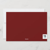 Geometrisches Foto Feiertagskarte (Rückseite)