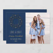 Geometrisches Foto Feiertagskarte (Vorne/Hinten)