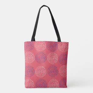 Geometrisches Foto für gezeichnet Zirkelmuster Tasche