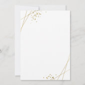 Geometrisches Foto mit weißem Rahmen Einladung (Rückseite)