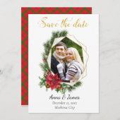 Geometrisches Foto Save the Date (Vorne/Hinten)