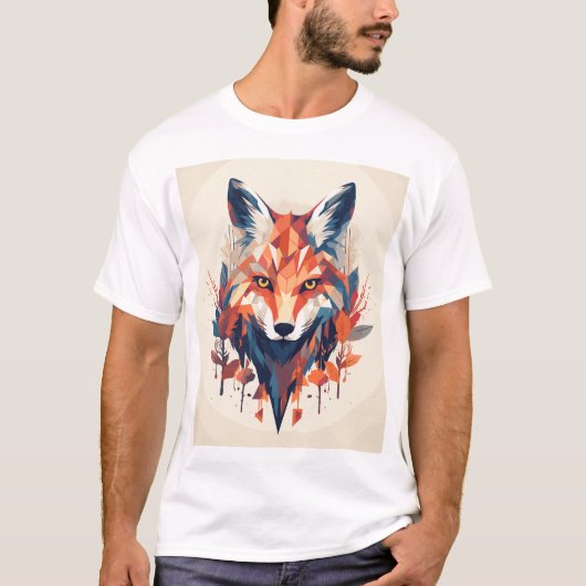 Geometrisches Fox T-Shirt (Vorderseite)