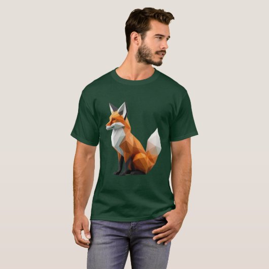 Geometrisches Fox T-Shirt (Vorne ganz)