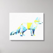 Geometrisches Fox-Tier Leinwanddruck (Vorderseite)
