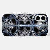Geometrisches Fraktal Case-Mate iPhone Hülle (Rückseite (Horizontal))