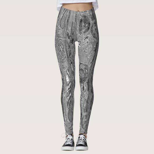 geometrisches Fraktal Leggings (Vorderseite)