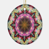 Geometrisches Fraktal Mandala Star Ornament (Links)