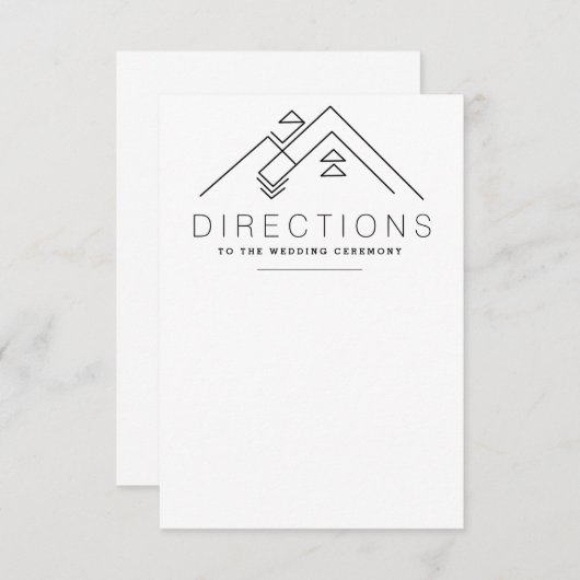 Geometrisches Gebirge | Benutzerdefinierte Fahrtka Begleitkarte