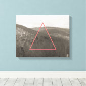 Geometrisches Gebirge Leinwanddruck (Insitu (Holzboden))
