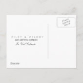 Geometrisches Gebirge | Modern Save the Date Ankündigungspostkarte (Rückseite)