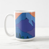 Geometrisches GebirgsSunset Kaffeetasse (Links)
