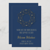 Geometrisches Gehäuse Feiertagskarte (Vorne/Hinten)