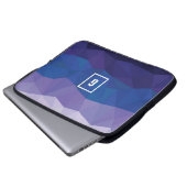Geometrisches Gehäuse mit niedriger Poly-Design, b Laptopschutzhülle (Vorne Knopf)