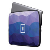 Geometrisches Gehäuse mit niedriger Poly-Design, b Laptopschutzhülle (Vorderseite Links)