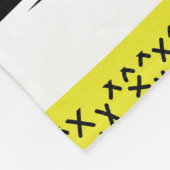 Geometrisches gelbes und schwarzes Mix Fleecedecke (Ecke)