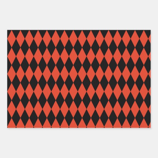 Geometrisches Gemustertes Halloween Geschenkpapier Set (Vorderseite 2)