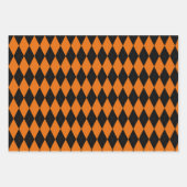 Geometrisches Gemustertes Halloween Geschenkpapier Set (Vorderseite)