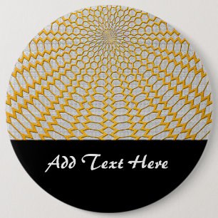 Geometrisches geometrisches Design für die Goldene Button