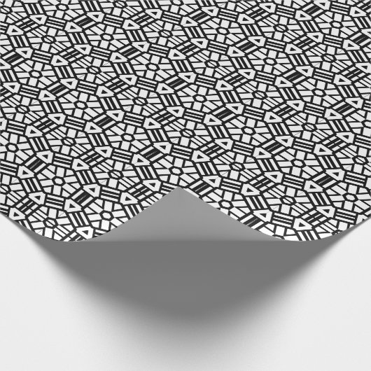 Geometrisches geometrisches Muster des Dekos in We Geschenkpapier (Ecke)