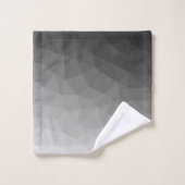 Geometrisches geometrisches Muster für hellgraue G Badhandtuch Set (Waschlappen)