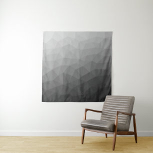 Geometrisches geometrisches Muster für hellgraue G Wandteppich