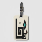 Geometrisches Gepäckstück im Südwesten Gepäckanhänger (Vorderseite Vertikal)