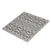 Geometrisches geprägtes Diamantmuster Fliese (Seite)