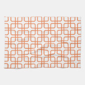 Geometrisches Geschirrtuch \ Celosia-Orange (Horizontal)