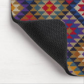 Geometrisches gestricktes Steppdeckenmuster Mousepad (Ecke)