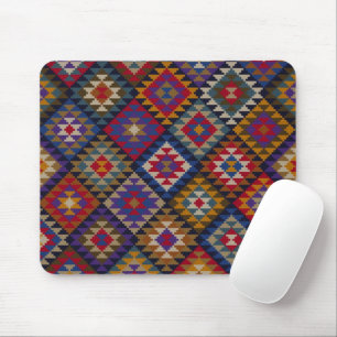 Geometrisches gestricktes Steppdeckenmuster Mousepad