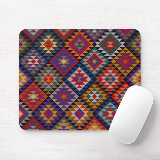 Geometrisches gestricktes Steppdeckenmuster Mousepad (Mit Mouse)