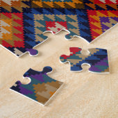 Geometrisches gestricktes Steppdeckenmuster Puzzle (Seite)