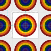 Geometrisches Gewebe aus Regenbogen, Bullseye Stoff (Kachel)