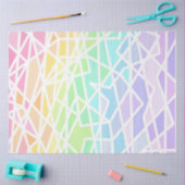 Geometrisches Gewebe für Regenbogen Seidenpapier (Basteln)