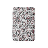 Geometrisches Gewebe: künstlerisches Musterdesign. Badematte (Vorderseite Vertikal)