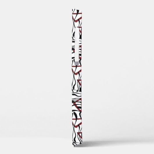 Geometrisches Gewebe: künstlerisches Musterdesign. Case-Mate iPhone Hülle (Rückseite / Links)