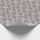 Geometrisches Gewebe: künstlerisches Musterdesign. Geschenkpapier (Ecke)