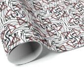 Geometrisches Gewebe: künstlerisches Musterdesign. Geschenkpapier (Rolleneckpunkt)