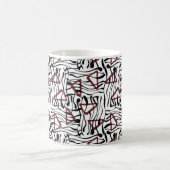 Geometrisches Gewebe: künstlerisches Musterdesign. Kaffeetasse (Mittel)