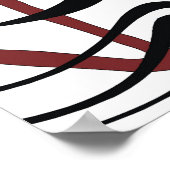 Geometrisches Gewebe: künstlerisches Musterdesign. Poster (Ecke)