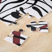 Geometrisches Gewebe: künstlerisches Musterdesign. Puzzle (Seite)