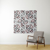 Geometrisches Gewebe: künstlerisches Musterdesign. Wandteppich (Beispiel)